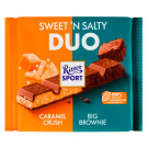 Молочный шоколад Ritter Sport Соленая карамель и брауни 218 г