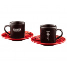 Набор чашек с блюдцем Bialetti x Stranger Things 2 шт 80 мл