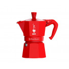Гейзерная кофеварка Bialetti Moka Express Magico Ricordo Red на 3 чашки 130 мл