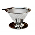 Воронка для пуровера VD Coffee серебристая на 4 порции