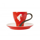 Чашка с блюдцем Эспрессо Julius Meinl 75 мл красная - фото-1