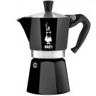 Гейзерная кофеварка Bialetti Moka Express Colour Black на 6 порций 360 мл - фото-1