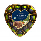Шоколадные конфеты Maitre Truffout Pralines Cердце с ореховой начинкой 165 г - фото-1