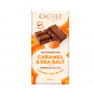 Молочный шоколад Cachet Карамель и Морская Соль 180 г