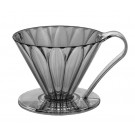 Пуровер CAFEC пластиковый Tritan Сone-Shaped Flower Dripper Cup1 Black на 1-4 чашки