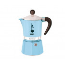 Гейзерная кофеварка Bialetti Rainbow Blue на 1 порцию 60 мл