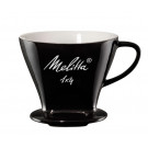 Пуровер для заваривания кофе Melitta FilterCone 1x4 фарфоровый Black