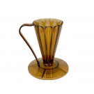 Пуровер CAFEC пластиковый Tritan Flower Dripper DEEP 27 Brown на 1 чашку