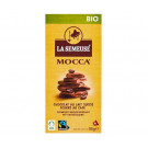 Молочный шоколад La Semeuse Milk chocolate bar with coffee filling BIO 85 г