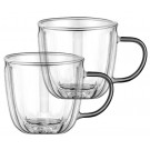 Набор чашек с ручками и двойными стенками Ardesto AR2645BWN 2 шт 450 мл