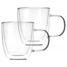 Набор чашек с ручками и двойными стенками Ardesto AR2631BHR 2 шт 310 мл