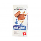 Молочный шоколад SwissDream Milk and Nuts Bar 100 г