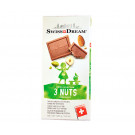 Молочный шоколад SwissDream 3 Nuts Bar 100 г
