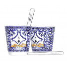 Набор чашек Bialetti х Dolce Gabbana Mediterranean Blue 2 шт 70 мл