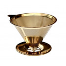 Воронка для пуровера VD Coffee золотистая на 4 порции