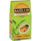 Зелений чай Basilur Ананас та Апельсин картон 100 г - фото-1