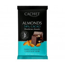 Чорний шоколад Cachet Мигдаль 54% какао 300 г - фото-1