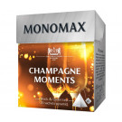 Купаж чорного та зеленого чаю Мономах Champagne Moment у пірамідках 20 шт - фото-1