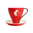 Чашка з блюдцем Меланж Julius Meinl 120 мл червона - фото-1