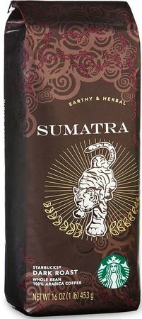 Кава Starbucks Dark Sumatra у зернах 453 г - фото-1