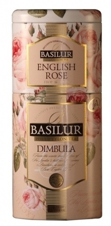 Чорний чай Basilur Димбула та англійська троянда з/б 125 г - фото-1