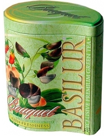 Зелений чай Basilur Зелена свіжість з/б 100 г - фото-1