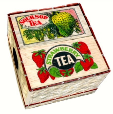 Набір чорного чаю Саусеп та Полуниця Млісна плетена скринька 100 г - фото-1