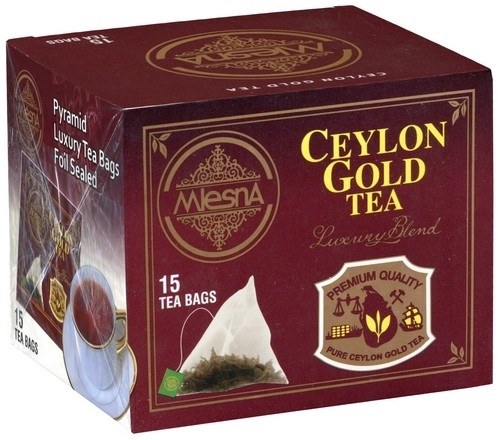 Чорний чай Цейлон Голд у пакетиках Млісна картон 30 г - фото-1