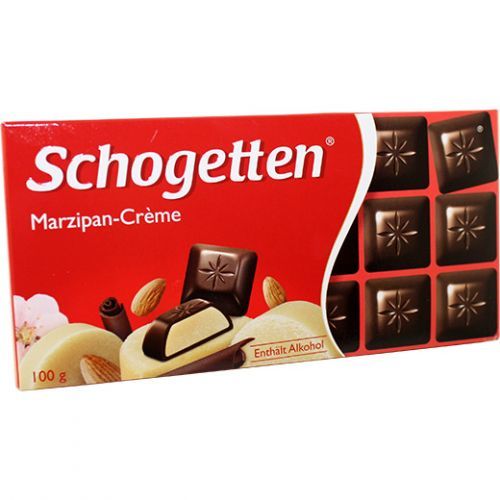 Чорний шоколад Schogetten Марципан 100 г - фото-1