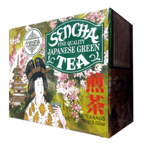 Зелений чай Сенча в пакетиках Млісна картон 100 г - фото-1
