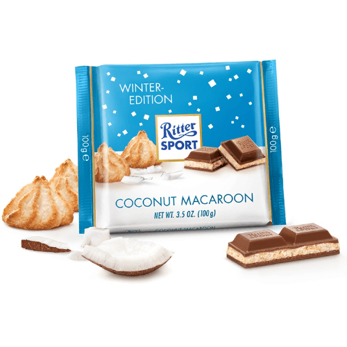 Молочный шоколад Ritter Sport Coconut Macaroon 100 г - фото-1