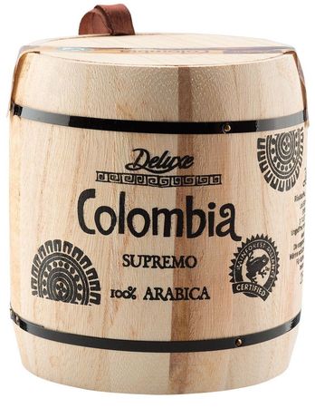 Кава DELUXE Colombia Supremo у зернах 250 г - фото-1