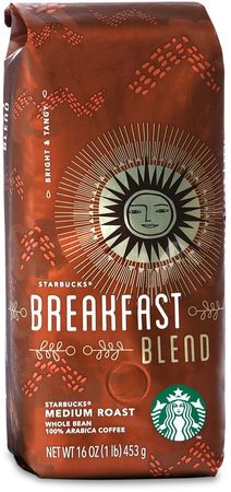 Кофе Starbucks Breakfast Blend в зернах 453 г - фото-1