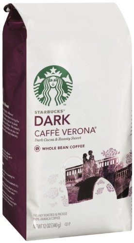 Кава Starbucks Dark Caffe Verona у зернах 453 г - фото-1