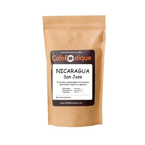 Кава CafeBoutique Nicaragua San Jose у зернах 250 г - фото-1